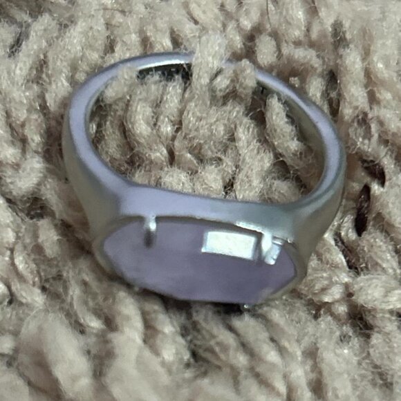 Amethyst 925 sterling silver kendra scott size 7 - Picture 1 of 2